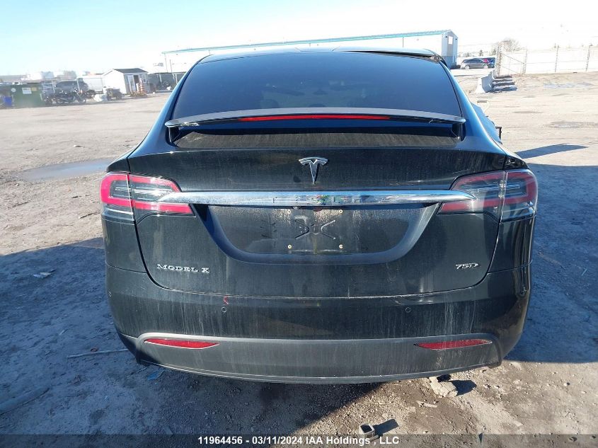 2017 Tesla Model X VIN: 5YJXCDE27HF075864 Lot: 11964456