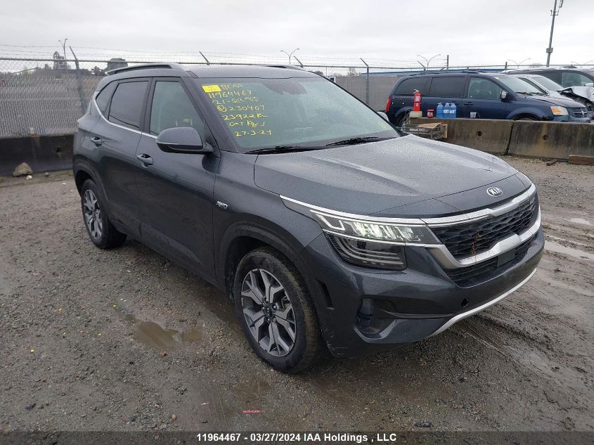 2021 Kia Seltos VIN: KNDERCAA3M7230407 Lot: 11964467