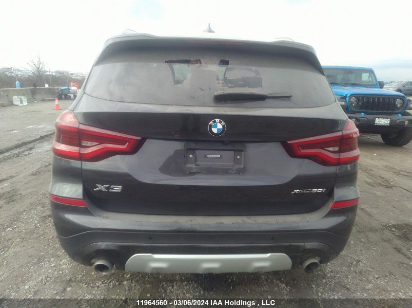 2021 BMW X3 xDrive30I VIN: 5UXTY5C04M9G63220 Lot: 11964560