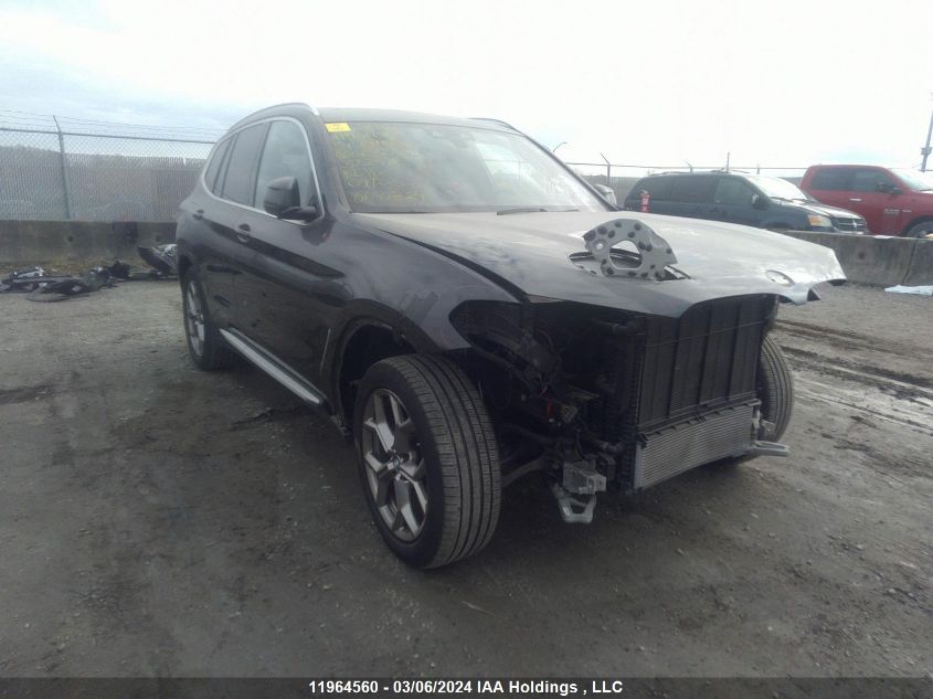 2021 BMW X3 xDrive30I VIN: 5UXTY5C04M9G63220 Lot: 11964560