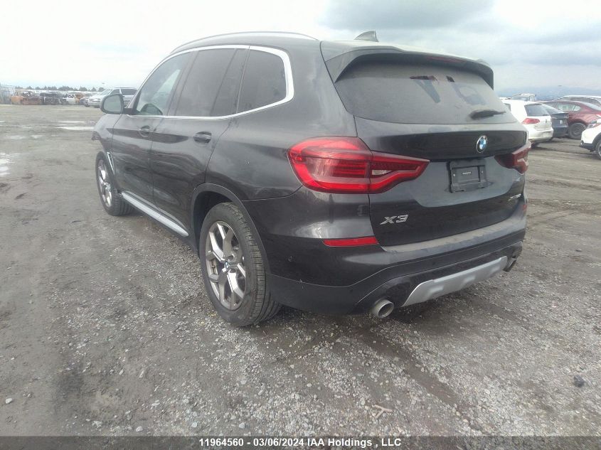 2021 BMW X3 xDrive30I VIN: 5UXTY5C04M9G63220 Lot: 11964560