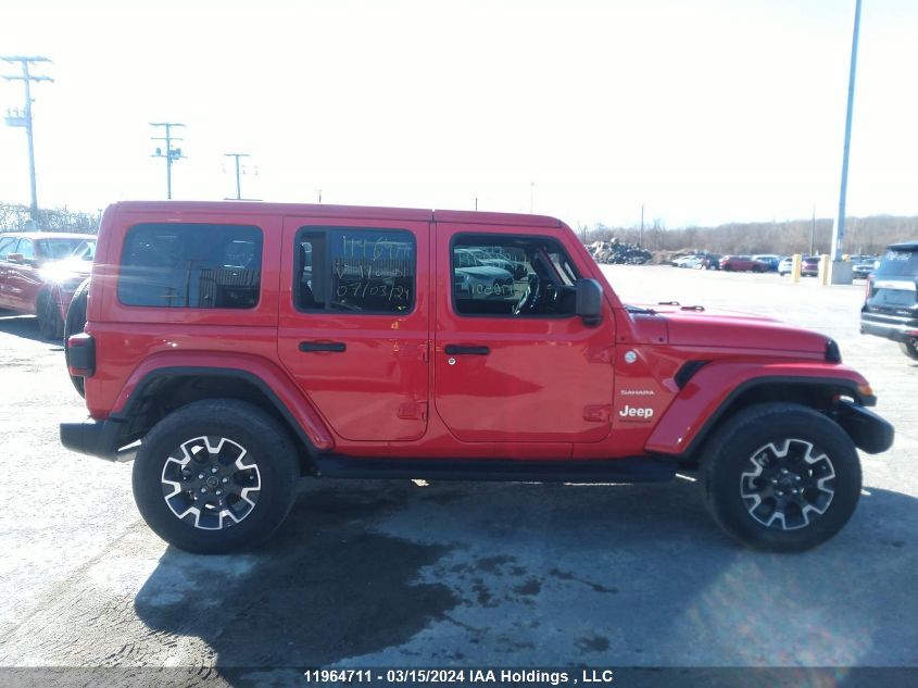 2024 Jeep Wrangler Sahara VIN: 1C4PJXENXRW170501 Lot: 11964711