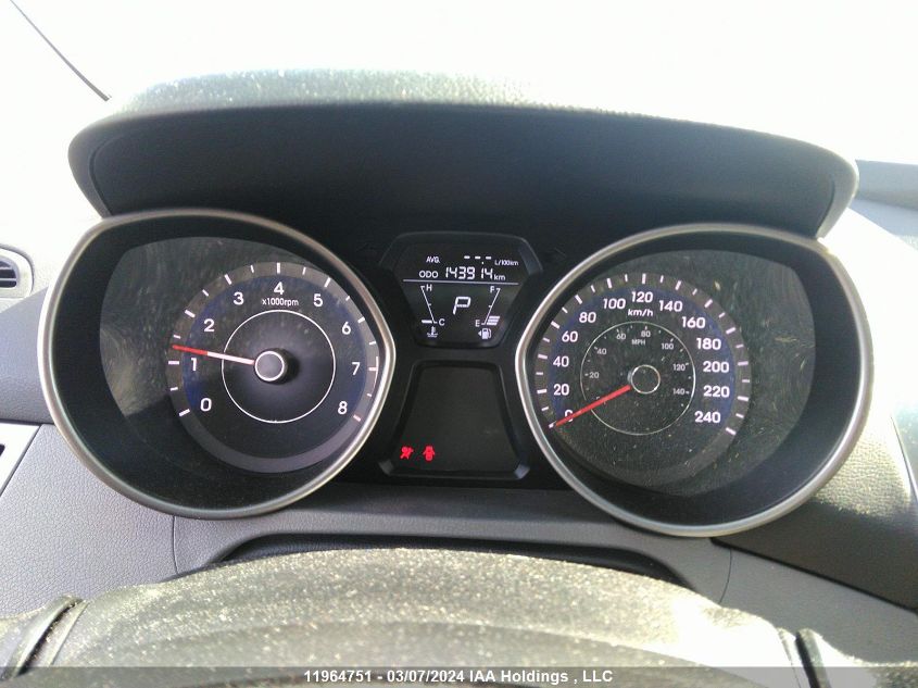 2012 Hyundai Elantra Gls VIN: 5NPDH4AE2CH133698 Lot: 39236399