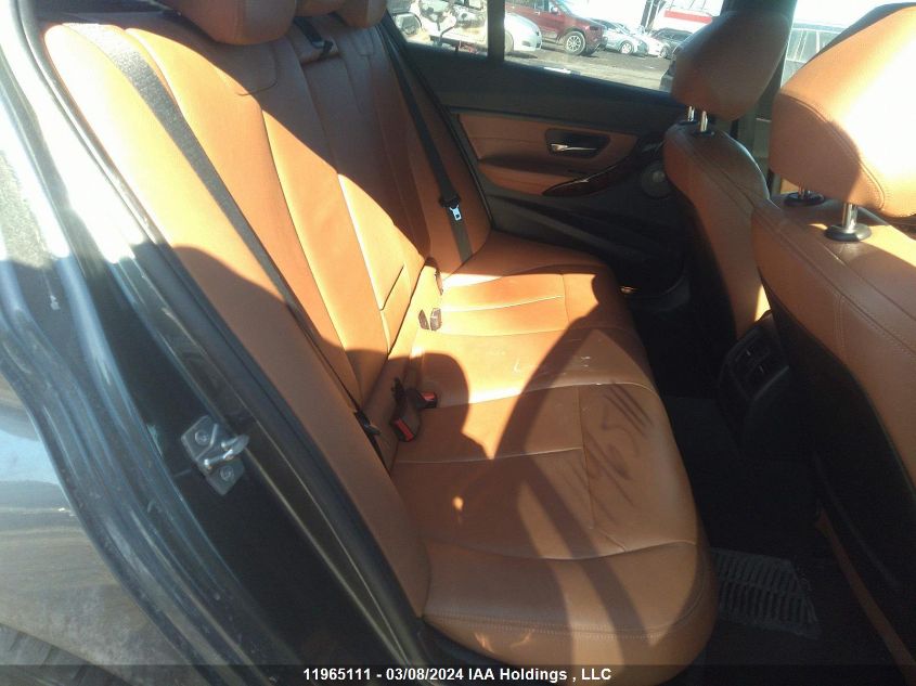 2013 BMW 3 Series VIN: WBA3B9C57DF587400 Lot: 11965111