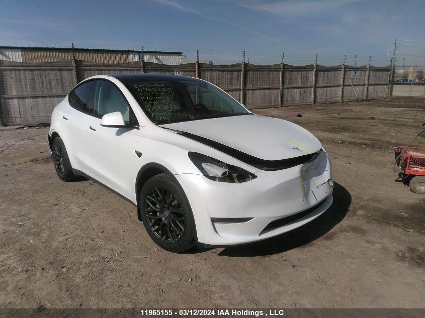 2021 Tesla Model Y VIN: 5YJYGDEE4MF182593 Lot: 11965155