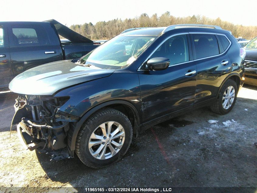 2016 Nissan Rogue S/Sl/Sv VIN: 5N1AT2MV6GC847865 Lot: 51343694