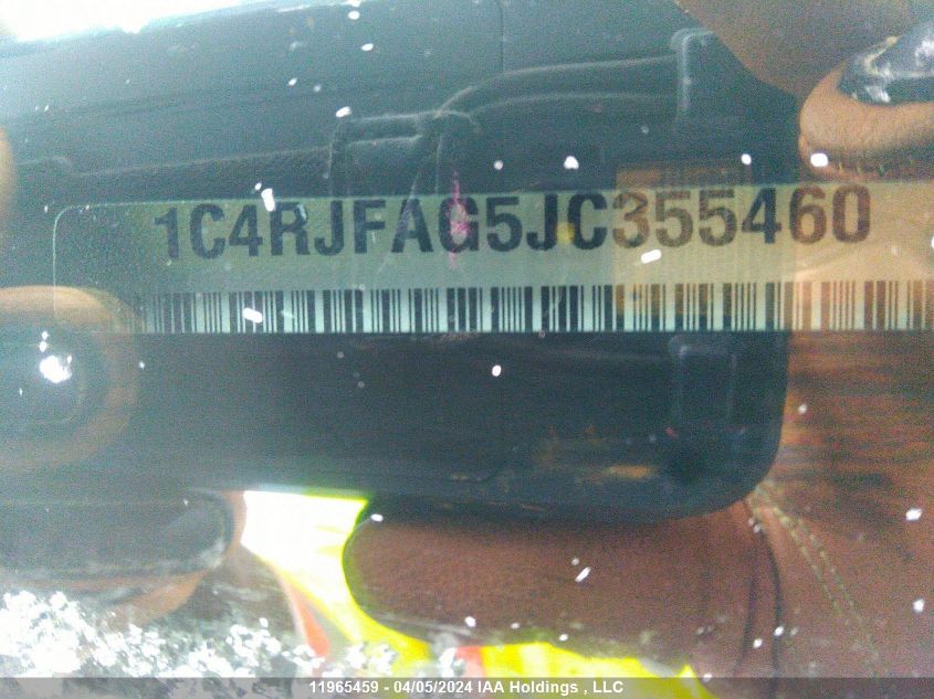 2018 Jeep Grand Cherokee Laredo VIN: 1C4RJFAG5JC355460 Lot: 11965459