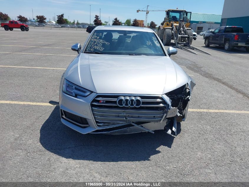 2018 Audi S4 Prestige VIN: WAUC4AF47JA058858 Lot: 11965500