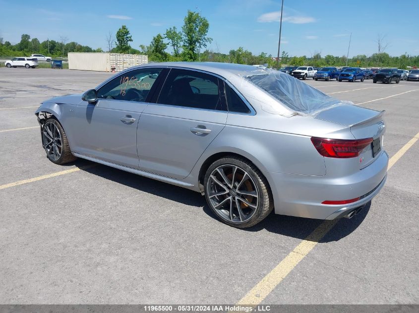 2018 Audi S4 Prestige VIN: WAUC4AF47JA058858 Lot: 11965500