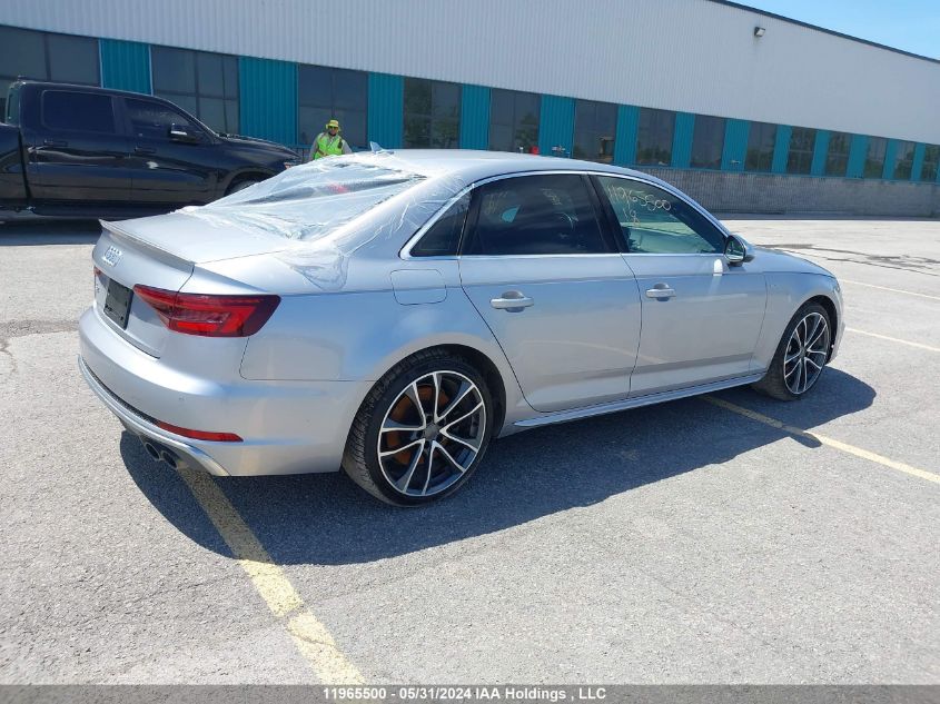 2018 Audi S4 Prestige VIN: WAUC4AF47JA058858 Lot: 11965500