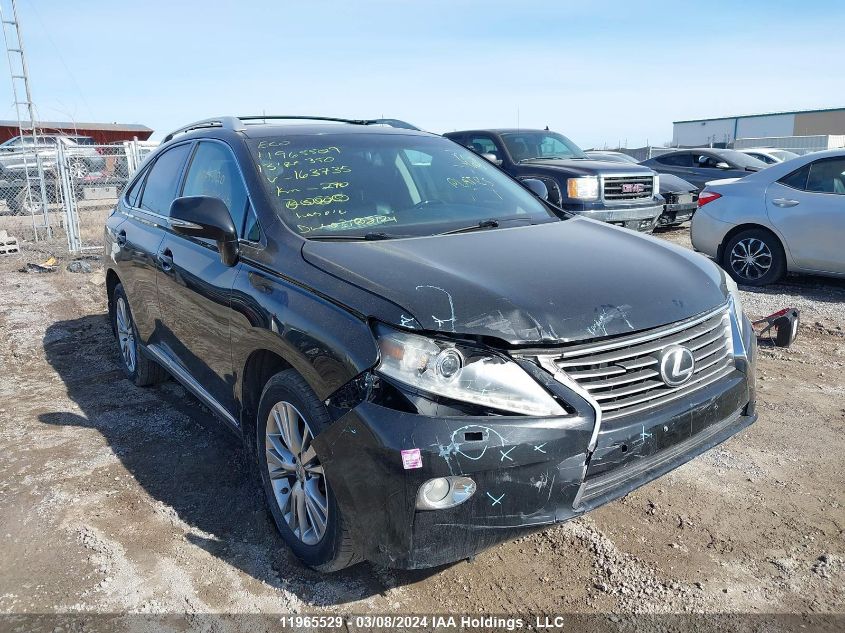 2013 Lexus Rx 350 VIN: 2T2BK1BA7DC163735 Lot: 11965529