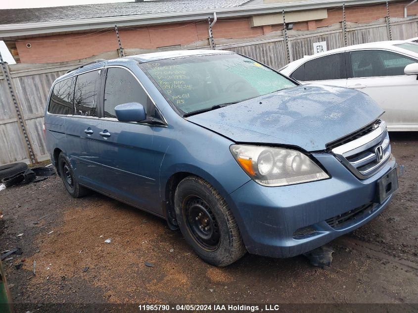 2007 Honda Odyssey Ex-L VIN: 5FNRL38637B510993 Lot: 11965790