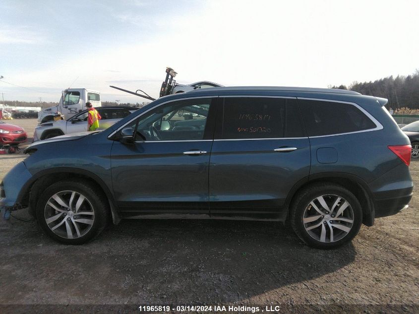 2017 Honda Pilot Touring VIN: 5FNYF6H96HB501320 Lot: 11965819
