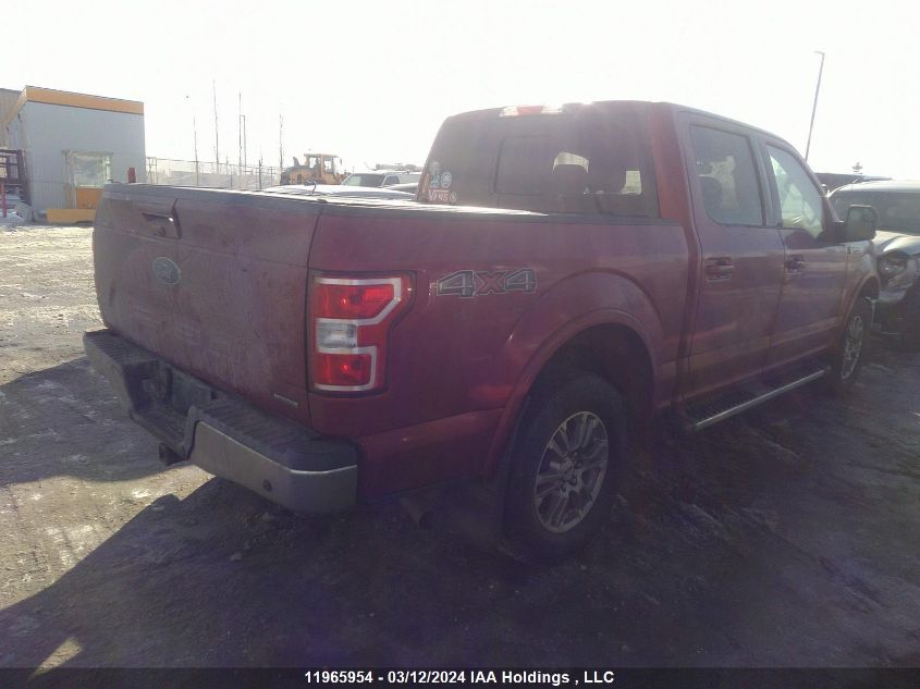 2018 Ford F-150 Lariat VIN: 1FTEW1EG6JFD90844 Lot: 11965954