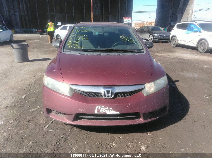 2009 Honda Civic VIN: 2HGFA16449H112446 Lot: 11966011