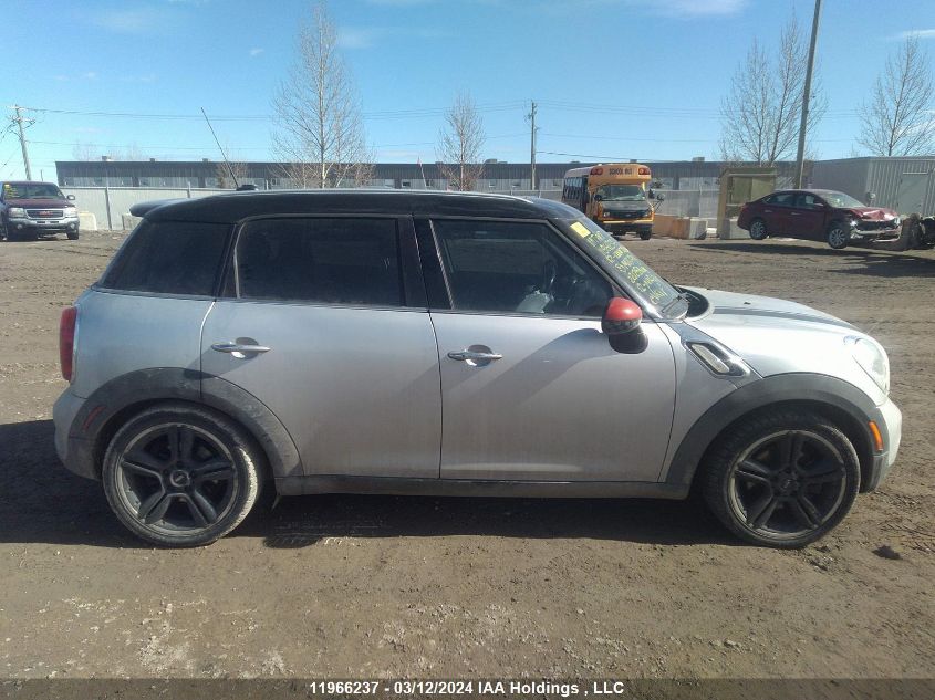 2012 Mini Countryman S VIN: WMWZC3C54CWM26179 Lot: 11966237