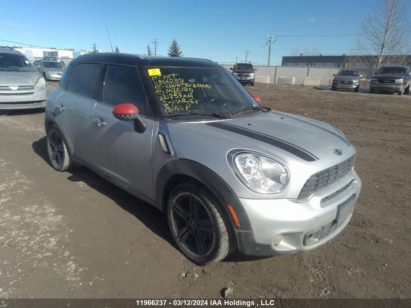 2012 Mini Countryman S VIN: WMWZC3C54CWM26179 Lot: 11966237