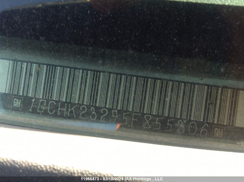 2005 Chevrolet Silverado 2500Hd VIN: 1GCHK23295F855306 Lot: 11966473