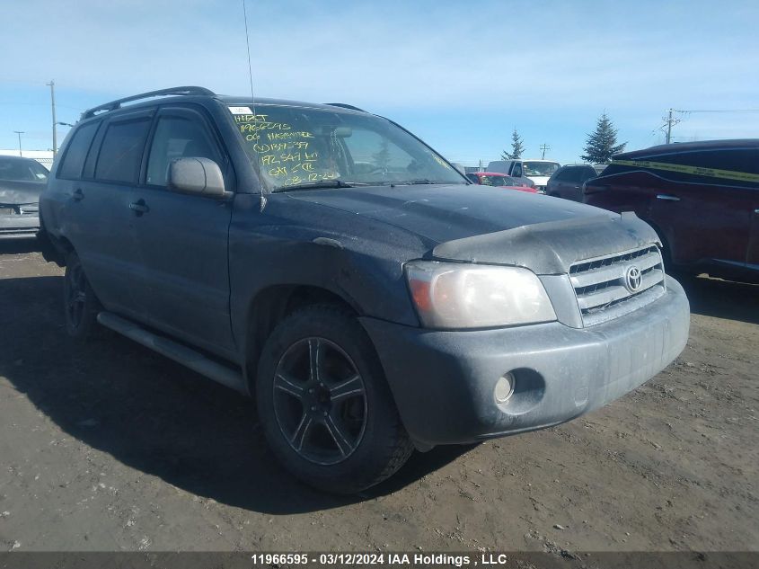 2006 Toyota Highlander Limited VIN: JTEHP21A860139539 Lot: 11966595