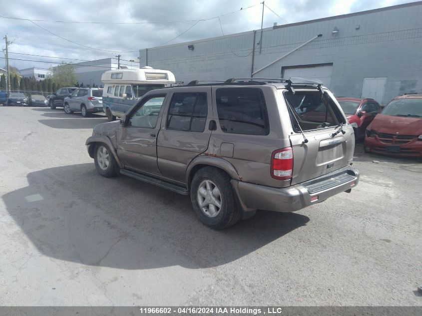 2001 Nissan Pathfinder Le/Se/Xe VIN: JN8DR09Y81W582271 Lot: 11966602