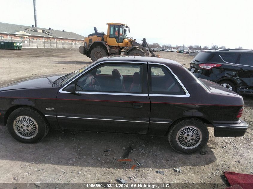 1989 Plymouth Sundance VIN: 1P3BP44J0KN694886 Lot: 11966650