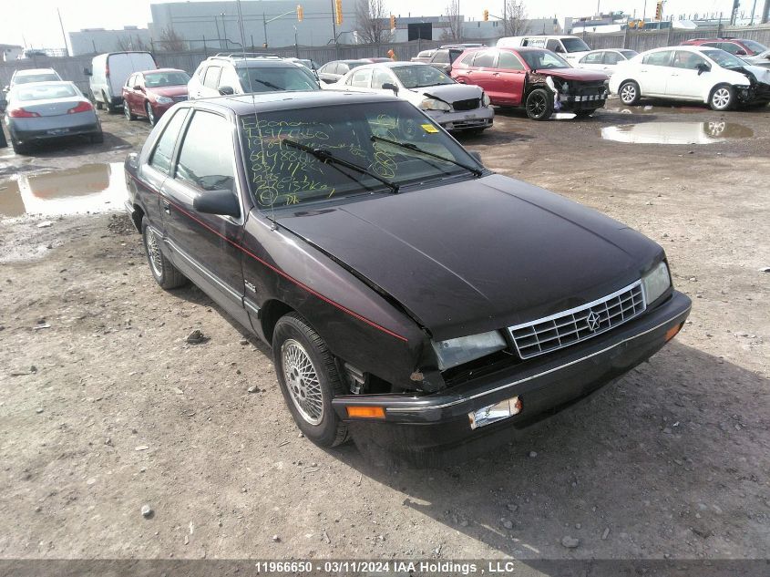 1989 Plymouth Sundance VIN: 1P3BP44J0KN694886 Lot: 11966650