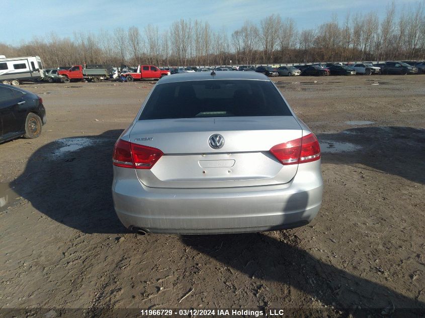 2013 Volkswagen Passat VIN: 1VWAH7A35DC031650 Lot: 11966729