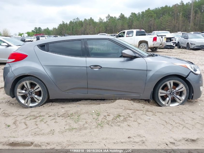 2012 Hyundai Veloster Tech VIN: KMHTC6AD8CU083727 Lot: 11966818