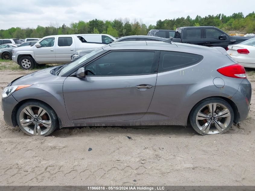 2012 Hyundai Veloster Tech VIN: KMHTC6AD8CU083727 Lot: 11966818