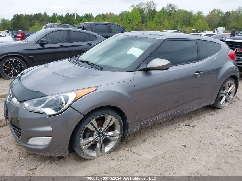 2012 Hyundai Veloster Tech VIN: KMHTC6AD8CU083727 Lot: 11966818