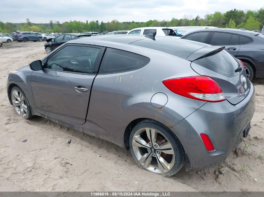 2012 Hyundai Veloster Tech VIN: KMHTC6AD8CU083727 Lot: 11966818