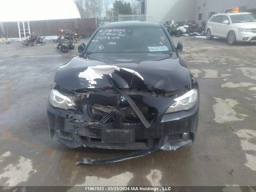 2013 BMW 5 Series VIN: WBAFU7C52DDU73117 Lot: 11967023