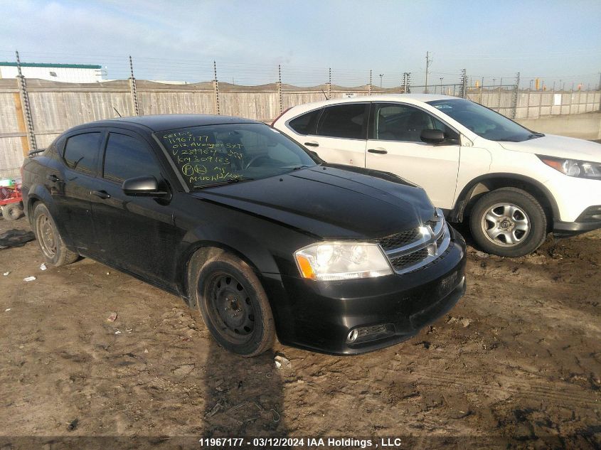 2012 Dodge Avenger Sxt VIN: 1C3CDZCB7CN239964 Lot: 11967177