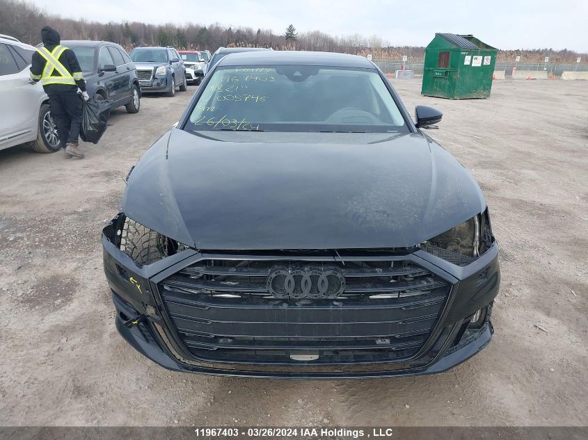 2021 Audi A8 L L VIN: WAU8EAF82MN005746 Lot: 11967403