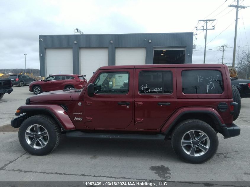 2022 Jeep Wrangler Unlimited Sahara VIN: 1C4HJXENXNW116033 Lot: 11967439