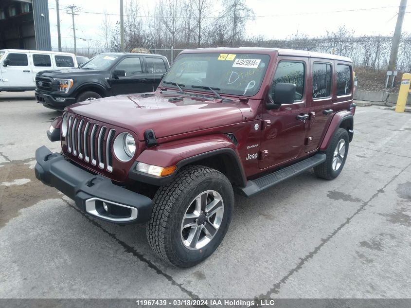 2022 Jeep Wrangler Unlimited Sahara VIN: 1C4HJXENXNW116033 Lot: 11967439