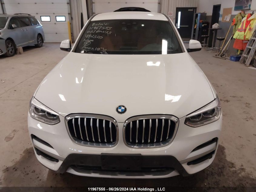 2021 BMW X3 3.0I VIN: 5UXTY5C0XM9E42320 Lot: 11967555