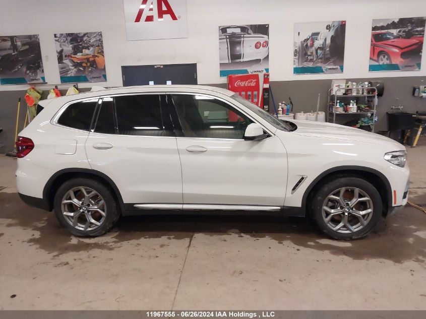 2021 BMW X3 3.0I VIN: 5UXTY5C0XM9E42320 Lot: 11967555