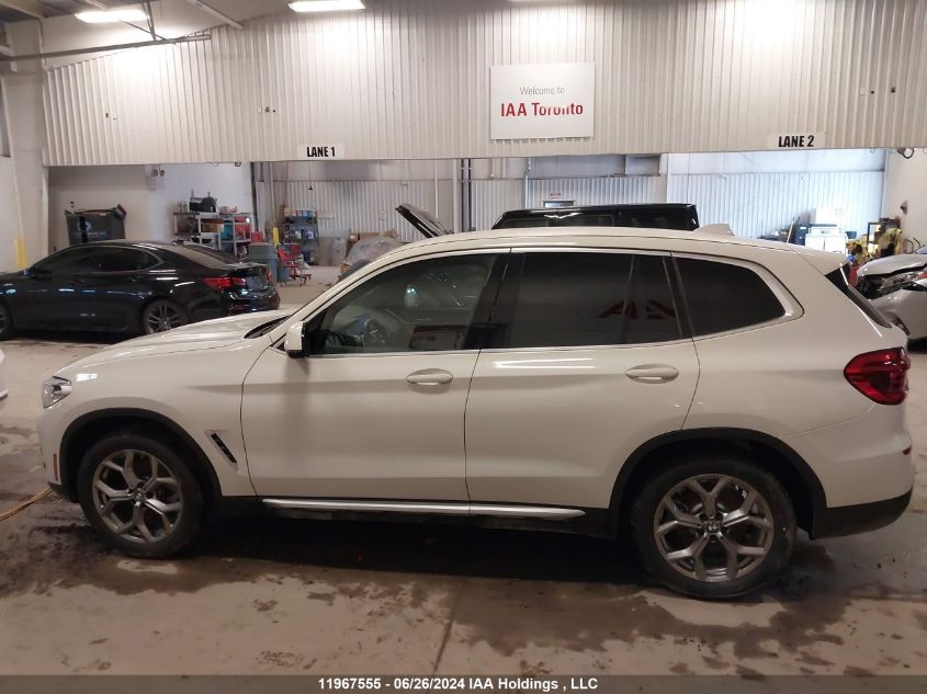 2021 BMW X3 3.0I VIN: 5UXTY5C0XM9E42320 Lot: 11967555