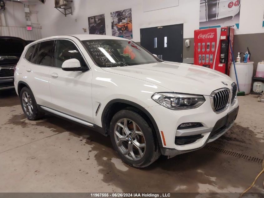 2021 BMW X3 3.0I VIN: 5UXTY5C0XM9E42320 Lot: 11967555