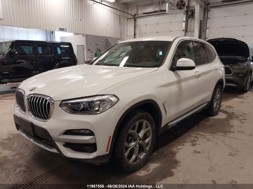 2021 BMW X3 3.0I VIN: 5UXTY5C0XM9E42320 Lot: 11967555