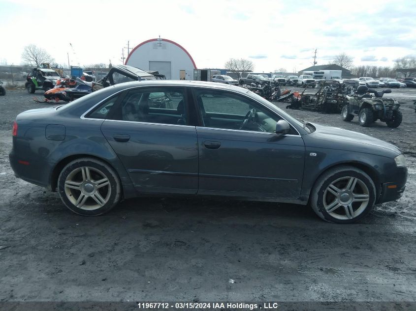 2008 Audi A4 2.0T Quattro VIN: WAUDF68E78A014788 Lot: 11967712