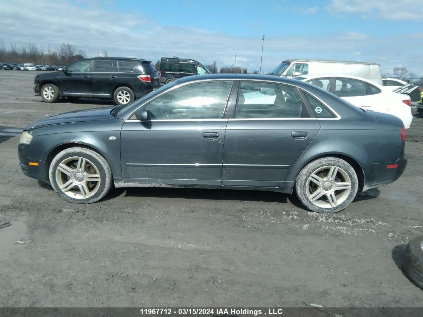 2008 Audi A4 2.0T Quattro VIN: WAUDF68E78A014788 Lot: 11967712