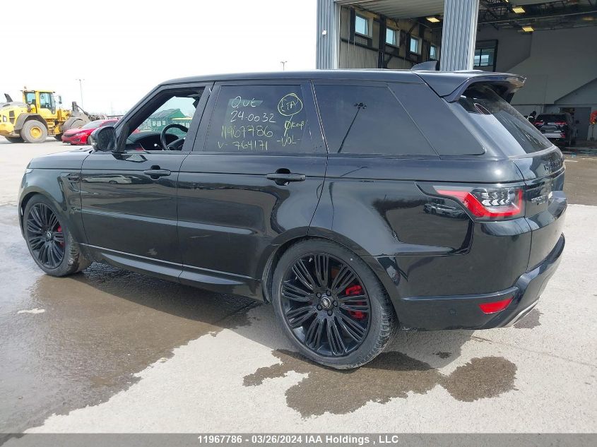 2021 Land Rover Range Rover Sport VIN: SALWR2SE2MA764171 Lot: 11967786