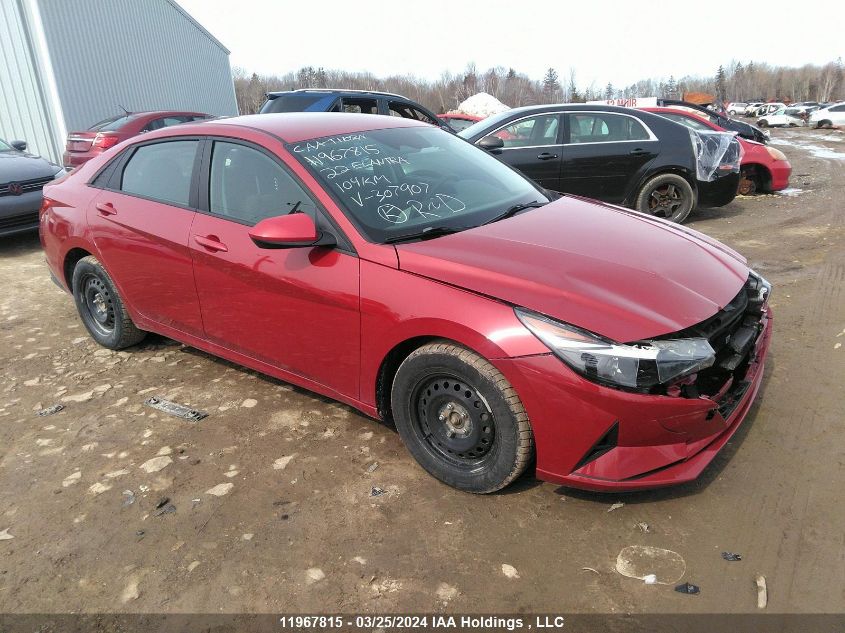 2022 Hyundai Elantra Sel VIN: KMHLM4AG5NU307907 Lot: 11967815