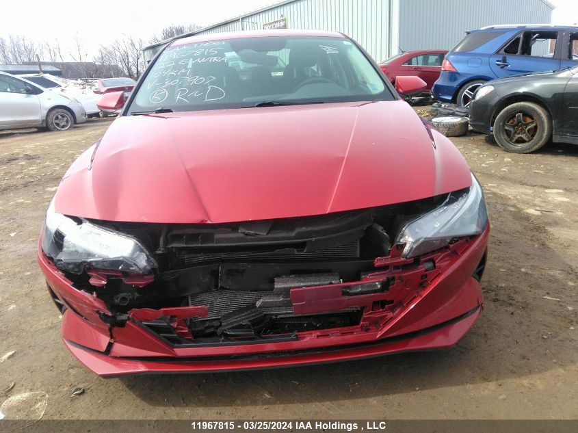 2022 Hyundai Elantra Sel VIN: KMHLM4AG5NU307907 Lot: 11967815