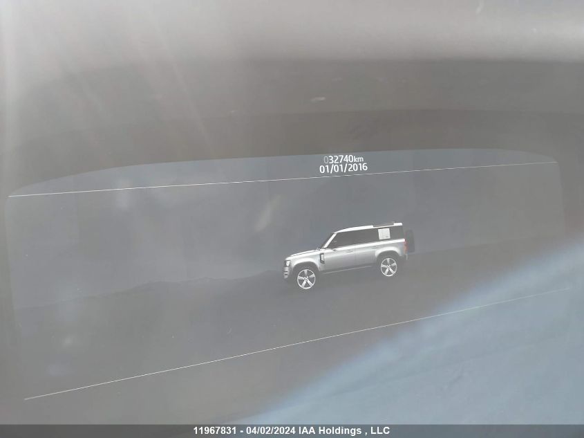 2020 Land Rover Defender 110 VIN: SALE97EU0L2017401 Lot: 11967831