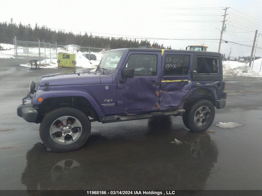 2017 Jeep Wrangler Unlimited Sahara VIN: 1C4BJWEG9HL695412 Lot: 11968186