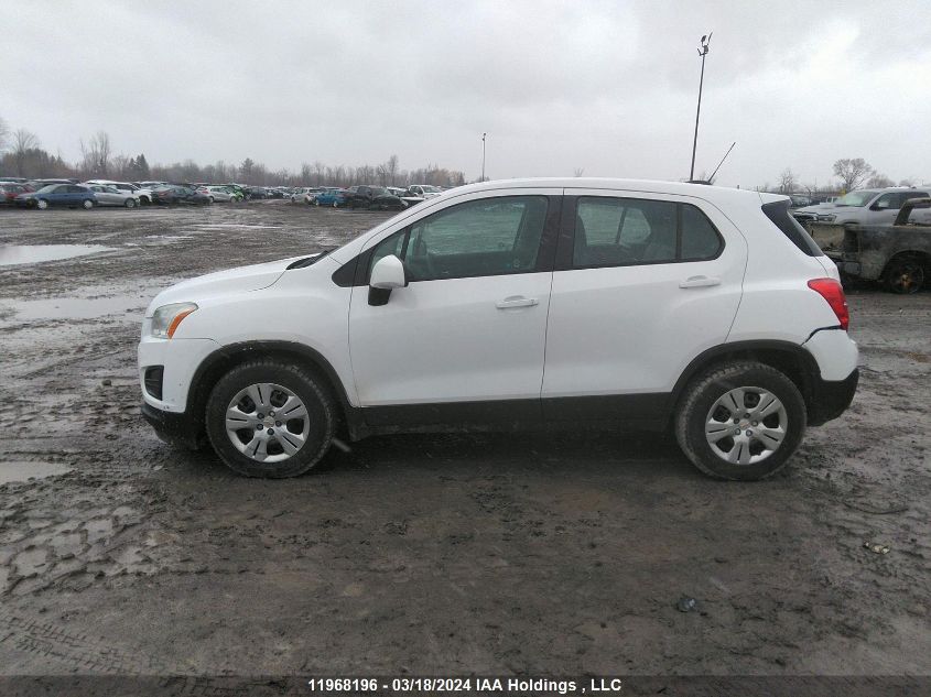 2015 Chevrolet Trax VIN: 3GNCJKSB5FL192765 Lot: 11968196