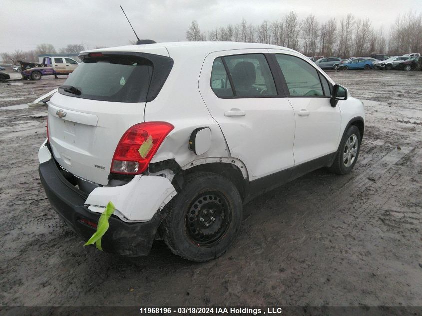 2015 Chevrolet Trax VIN: 3GNCJKSB5FL192765 Lot: 11968196